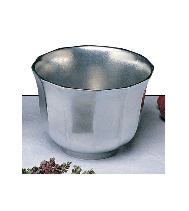 Round Metal Condiment Server 6.625" Dia. X 4.75"H